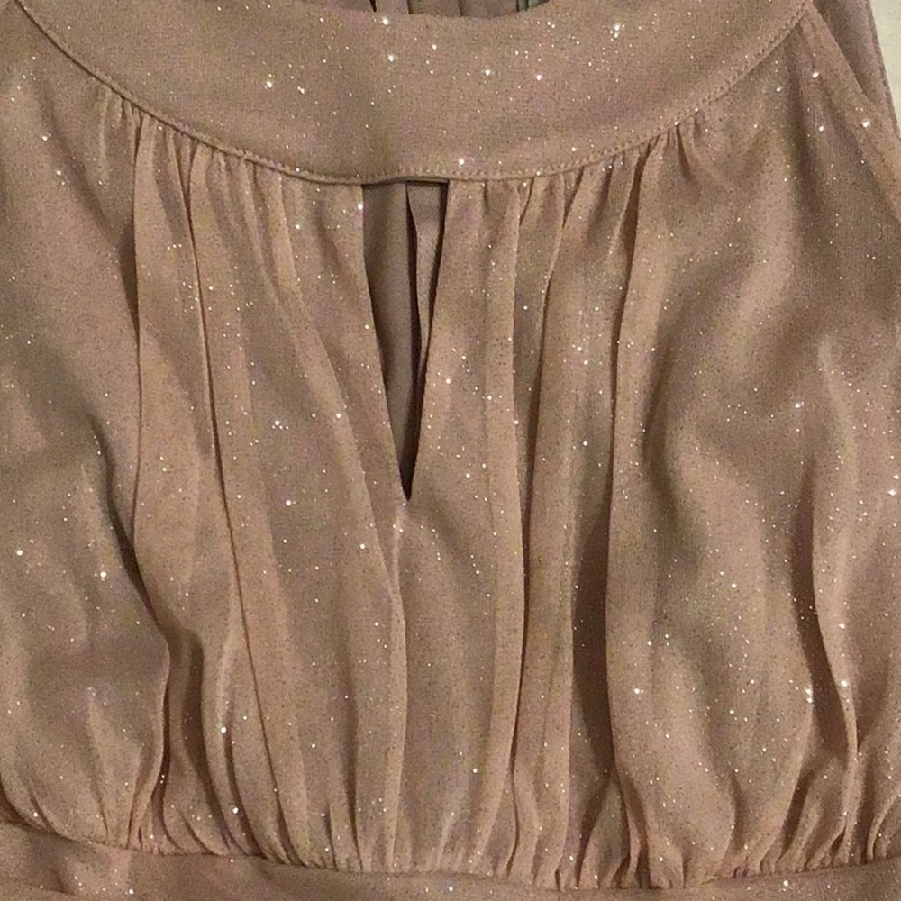 Elegant Glittery Light Pink Dress - Picture 8 of 9